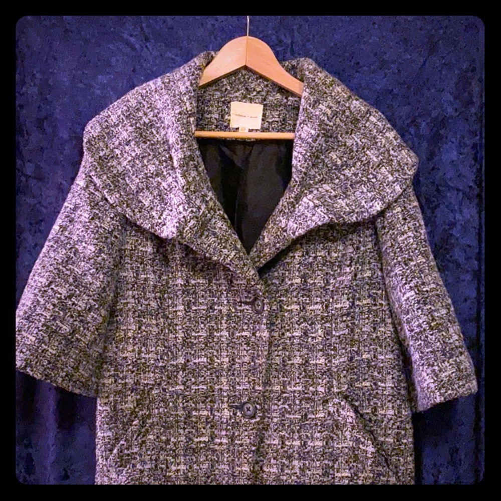 Black and white silence and noise jacket